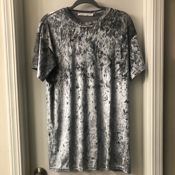 Double Zero Grey Velvet Dress - Picture 2 of 7